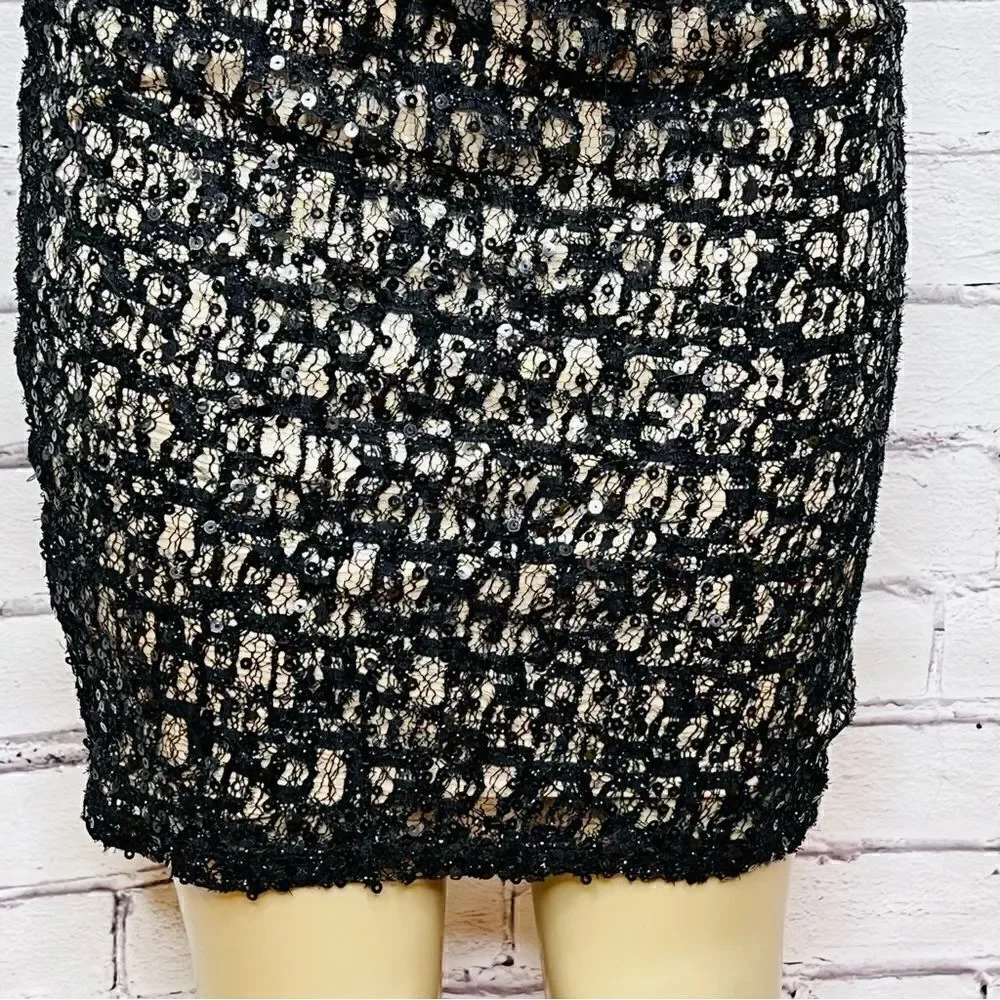 David Meister One Shoulder Sequin size 2 - Picture 8 of 13